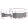 11-piece garden sofa set and black synthetic rattan cushions by , Garden sets - Ref: Foro24-3223095, Price: 673,52 €, Discoun...