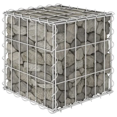Arriate de gaviones cúbico alambre de acero 30x30x30 cm de vidaXL, Maceteros y jardineras - Ref: Foro24-145648, Precio: 19,87...