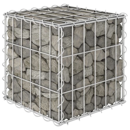 Kubisches Gabionenbett Stahldraht 30x30x30 cm von vidaXL, Töpfe und Pflanzgefäße - Ref: Foro24-145648, Preis: 19,69 €, Rabatt: %