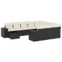 11-teiliges Gartensofa-Set und schwarze synthetische Rattankissen von , Gartensets - Ref: Foro24-3223125, Preis: 673,52 €, Ra...