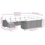 11-teiliges Gartensofa-Set mit beigen synthetischen Rattankissen von , Gartensets - Ref: Foro24-3223127, Preis: 729,81 €, Rab...