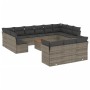 Set de sofás de jardín 14 pzas con cojines ratán sintético gris de , Conjuntos de jardín - Ref: Foro24-3223925, Precio: 817,3...