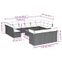 14-piece garden sofa set with gray synthetic rattan cushions by , Garden sets - Ref: Foro24-3223925, Price: 817,32 €, Discoun...