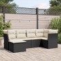 6-teiliges Gartensofa-Set und schwarze synthetische Rattankissen von , Gartensets - Ref: Foro24-3249785, Preis: 372,14 €, Rab...