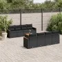 8-piece garden sofa set and black synthetic rattan cushions by , Garden sets - Ref: Foro24-3258219, Price: 582,35 €, Discount: %