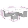 7-piece garden sofa set and beige synthetic rattan cushions by , Garden sets - Ref: Foro24-3249527, Price: 461,42 €, Discount: %