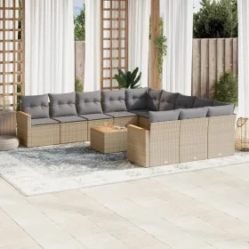 12-piece garden sofa set and brown synthetic rattan cushions by , Garden sets - Ref: Foro24-3258839, Price: 783,49 €, Discoun...