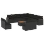 14-teiliges Gartensofa-Set mit schwarzen synthetischen Rattankissen von , Gartensets - Ref: Foro24-3258891, Preis: 836,01 €, ...