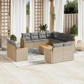 12-piece garden sofa set and brown synthetic rattan cushions by , Garden sets - Ref: Foro24-3258909, Price: 856,69 €, Discoun...