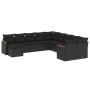 11-piece garden sofa set and black synthetic rattan cushions by , Garden sets - Ref: Foro24-3258968, Price: 691,12 €, Discoun...