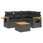 5-piece garden furniture set and black synthetic rattan cushions by , Garden sets - Ref: Foro24-3259178, Price: 394,16 €, Dis...