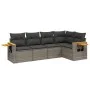 Garden sofa set with cushions 5 pieces gray synthetic rattan by , Garden sets - Ref: Foro24-3259190, Price: 343,95 €, Discoun...
