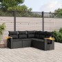 5-teiliges Gartenmöbel-Set und schwarze synthetische Rattankissen von , Gartensets - Ref: Foro24-3259199, Preis: 397,51 €, Ra...