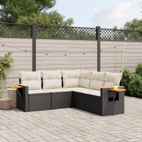 5-piece garden furniture set and black synthetic rattan cushions by , Garden sets - Ref: Foro24-3259200, Price: 334,59 €, Dis...