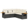 5-teiliges Gartenmöbel-Set und schwarze synthetische Rattankissen von , Gartensets - Ref: Foro24-3259200, Preis: 340,78 €, Ra...