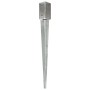 Erdspieße 6 Stk. Stahl verzinkt silber 7x7x75 cm von vidaXL, Spikes zur Verankerung im Boden - Ref: Foro24-145402, Preis: 61,...