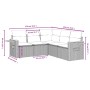 Gartensofa-Set mit Kissen, 5-teilig, beiges synthetisches Rattan von , Gartensets - Ref: Foro24-3259202, Preis: 400,16 €, Rab...