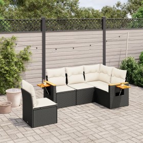 5-teiliges Gartenmöbel-Set und schwarze synthetische Rattankissen von , Gartensets - Ref: Foro24-3259214, Preis: 340,78 €, Ra...