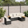 5-teiliges Gartenmöbel-Set und schwarze synthetische Rattankissen von , Gartensets - Ref: Foro24-3259214, Preis: 340,78 €, Ra...