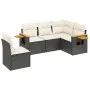 5-piece garden furniture set and black synthetic rattan cushions by , Garden sets - Ref: Foro24-3259214, Price: 334,59 €, Dis...