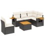 6-piece garden sofa set and black synthetic rattan cushions by , Garden sets - Ref: Foro24-3259221, Price: 375,83 €, Discount: %