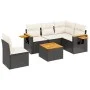 6-piece garden sofa set and black synthetic rattan cushions by , Garden sets - Ref: Foro24-3259221, Price: 369,27 €, Discount: %