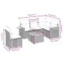 Garden sofa set with cushions 6 pieces beige synthetic rattan by , Garden sets - Ref: Foro24-3259223, Price: 425,53 €, Discou...