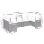 7-piece garden sofa set with gray PE rattan cushions by , Garden sets - Ref: Foro24-3259512, Price: 462,39 €, Discount: %