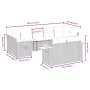 9-teiliges Gartenmöbel-Set und graue synthetische Rattankissen von , Gartensets - Ref: Foro24-3259533, Preis: 575,52 €, Rabat...