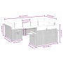 9-teiliges Gartenmöbel-Set und graue synthetische Rattankissen von , Gartensets - Ref: Foro24-3259533, Preis: 584,02 €, Rabat...