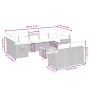 Gartensofa-Set mit beigen Kissen, 10-teilig, synthetisches Rattan von , Gartensets - Ref: Foro24-3259538, Preis: 728,73 €, Ra...