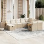 Gartensofa-Set mit beigen Kissen, 10-teilig, synthetisches Rattan von , Gartensets - Ref: Foro24-3259559, Preis: 728,73 €, Ra...