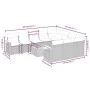11-teiliges Gartensofa-Set und schwarze synthetische Rattankissen von , Gartensets - Ref: Foro24-3259584, Preis: 682,98 €, Ra...