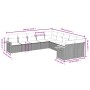 Gartensofa-Set 10-teilig mit schwarzen synthetischen Rattankissen von , Gartensets - Ref: Foro24-3259592, Preis: 604,69 €, Ra...