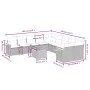 11-teiliges Gartensofa-Set und schwarze synthetische Rattankissen von , Gartensets - Ref: Foro24-3259599, Preis: 635,56 €, Ra...
