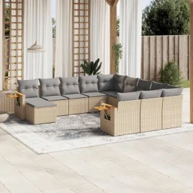 11-piece garden sofa set with beige synthetic rattan cushions by , Garden sets - Ref: Foro24-3259609, Price: 675,03 €, Discou...
