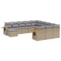 11-piece garden sofa set with beige synthetic rattan cushions by , Garden sets - Ref: Foro24-3259609, Price: 675,03 €, Discou...