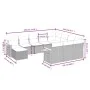 11-piece garden sofa set with beige synthetic rattan cushions by , Garden sets - Ref: Foro24-3259609, Price: 675,03 €, Discou...