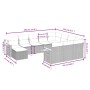 11-teiliges Gartensofa-Set mit beigen synthetischen Rattankissen von , Gartensets - Ref: Foro24-3259609, Preis: 674,27 €, Rab...