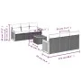 7-teiliges Gartensofa-Set und beigefarbene synthetische Rattankissen von , Gartensets - Ref: Foro24-3259874, Preis: 543,77 €,...