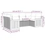 Set de sofás de jardín 7 piezas con cojines ratán PE gris de , Conjuntos de jardín - Ref: Foro24-3259883, Precio: 451,98 €, D...