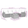 6-teiliges Gartenmöbel-Set und graue synthetische Rattankissen von , Gartensets - Ref: Foro24-3253677, Preis: 393,72 €, Rabat...