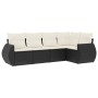 5-teiliges Gartenmöbel-Set und schwarze synthetische Rattankissen von , Gartensets - Ref: Foro24-3253663, Preis: 341,30 €, Ra...