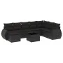 8-piece garden sofa set and black synthetic rattan cushions by , Garden sets - Ref: Foro24-3254102, Price: 551,68 €, Discount: %