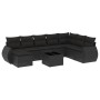 8-teiliges Gartensofa-Set und schwarze synthetische Rattankissen von , Gartensets - Ref: Foro24-3254102, Preis: 565,63 €, Rab...