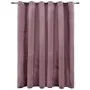 Verdunkelungsvorhang und Metallringe aus altrosa Samt, 290 x 245 cm von vidaXL, Vorhänge und Gardinen - Ref: Foro24-134523, P...