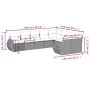 9-teiliges Gartenmöbel-Set und graue synthetische Rattankissen von , Gartensets - Ref: Foro24-3254177, Preis: 576,17 €, Rabat...