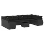 11-teiliges Gartensofa-Set und schwarze synthetische Rattankissen von , Gartensets - Ref: Foro24-3254212, Preis: 723,06 €, Ra...
