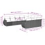 10-piece garden sofa set with gray synthetic rattan cushions by , Garden sets - Ref: Foro24-3254227, Price: 608,80 €, Discoun...