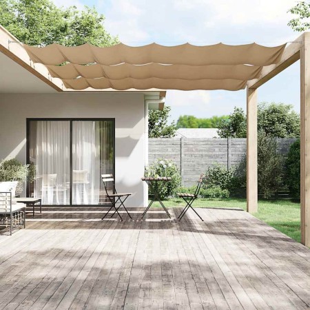 Toldo vertical tela oxford gris taupé 140x600 cm